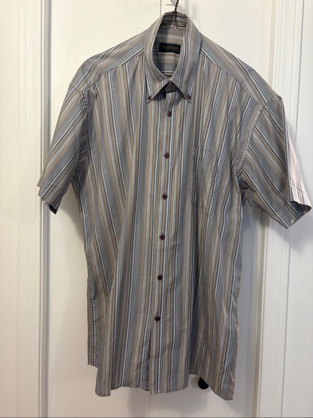 Modango short sleeve button front shirt